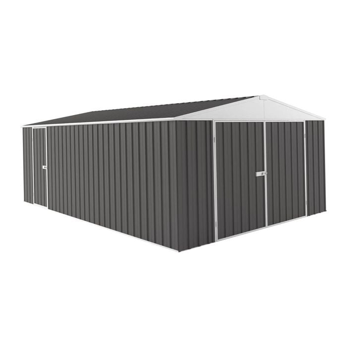 EnduraShed 7.5 x 3 x 2.4m Slate Grey Tall Garage Garden Shed