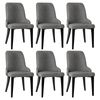 Artiss Dining Chairs Set Of 6 Linen Fabric Grey