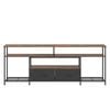 Ufurniture LED TV Cabinet 160cm Entertainment Unit Stand Storage Media Console Table Walnut