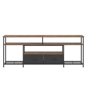 Ufurniture LED TV Cabinet 160cm Entertainment Unit Stand Storage Media Console Table Walnut