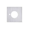 Lockwood Large Satin Chrome Velocity Privacy Square Rose Trim