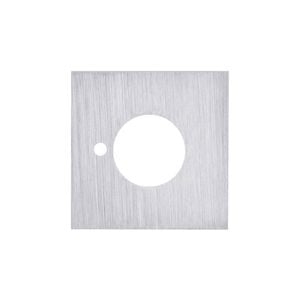Lockwood Large Satin Chrome Velocity Privacy Square Rose Trim