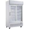 Polar G-series Sliding Door Upright Display Cooler With Light Box 950ltr - Commercial Drink Fridges (ge581-a)