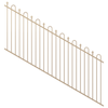 ProtectorAl 1201-2400W x 1200H Primrose Loop & Spear Top Pool Fence Panel Raked 16-30º