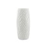 ANYDECO Flower Vase White Medium Curve Lines Style Nordic Pot Home Decor