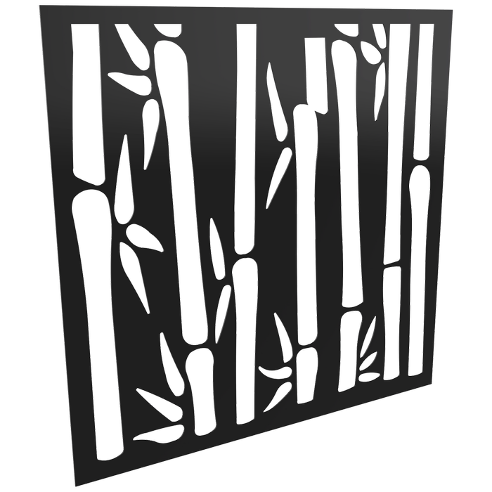 ProtectorAl 300-1200w x 300-1200h Gloss Black/Satin Black Bamboo Unframed Composite Deco Panel
