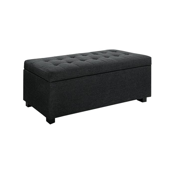 Artiss Ottoman Storage 97cm Charcoal