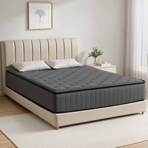 Ufurniture Double Mattress Soft Quilted Pillow Top Springs Memory Foam Bed Medium Firm 27CM