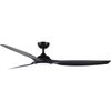 Fanforce Capri II Smart DC Ceiling Fan With Remote 64" ABS Blades Black/Black