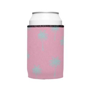 Stubbyz Palm Trees Aqua Pink Stubby Cooler Standard