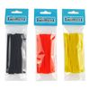 Swimerz Assist Hook Sleeves, 8/10mm Shrink Tube, Black, Yellow & Red, 100mml. Qty 30.