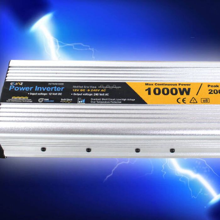 Elinz 1000W / 2000W 12V-240V Power INVERTER Modified Sine Wave Camping Caravan Boat