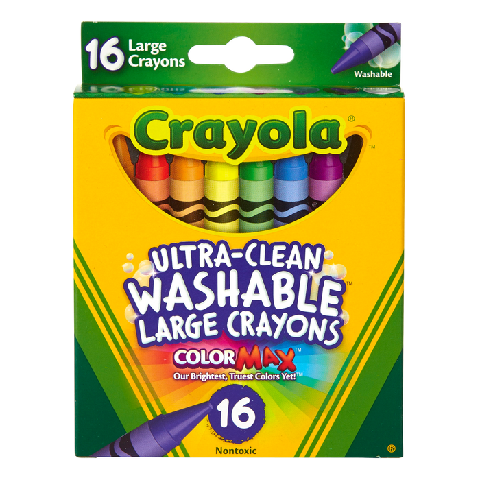 Crayola 16 Pack Ultra-Clean Washable Large Crayons