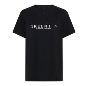 Green Hip Short Sleeve T-Shirt Black 2XL