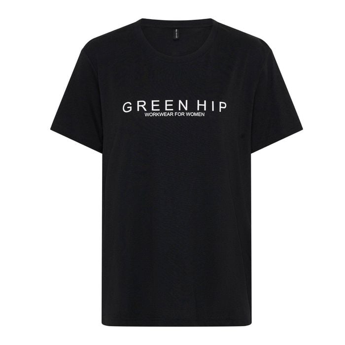Green Hip Short Sleeve T-Shirt Black 2XL