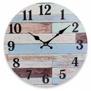Wall Clock,  Battery Round
