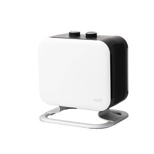 Mill 1800W White Compact Fan Heater