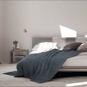 DreamZ Cooling Blanket Breathable Nylon Summer Throw 160x210cm Grey Bed