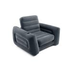 Intex Pull-Out Inflatable Chair/Bed - Charcoal Grey