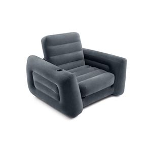 Intex Pull-Out Inflatable Chair/Bed - Charcoal Grey