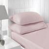 Accessorize 250TC Fitted Sheet Set Pink - King