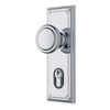 Gainsborough Bright Chrome Traditional Trilock Double Cylinder Knobset