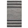 Handwoven Wool & Jute Rug-Lima 6334-Ivory/Charcoal-80x150cm