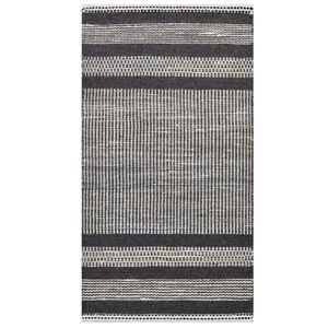 Handwoven Wool & Jute Rug-Lima 6334-Ivory/Charcoal-80x150cm