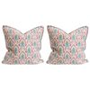 2x LVD Cushion Buta Leaf Decorative Throw Pillow Home/Lounge Decor 50cm Square