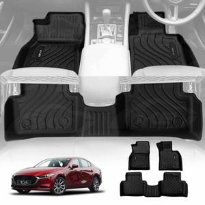 3D Floor Mats for Mazda 3 BP Series Hatch Sedan 2019-Onwards Heavy Duty All Weather Mats Carpet Liner