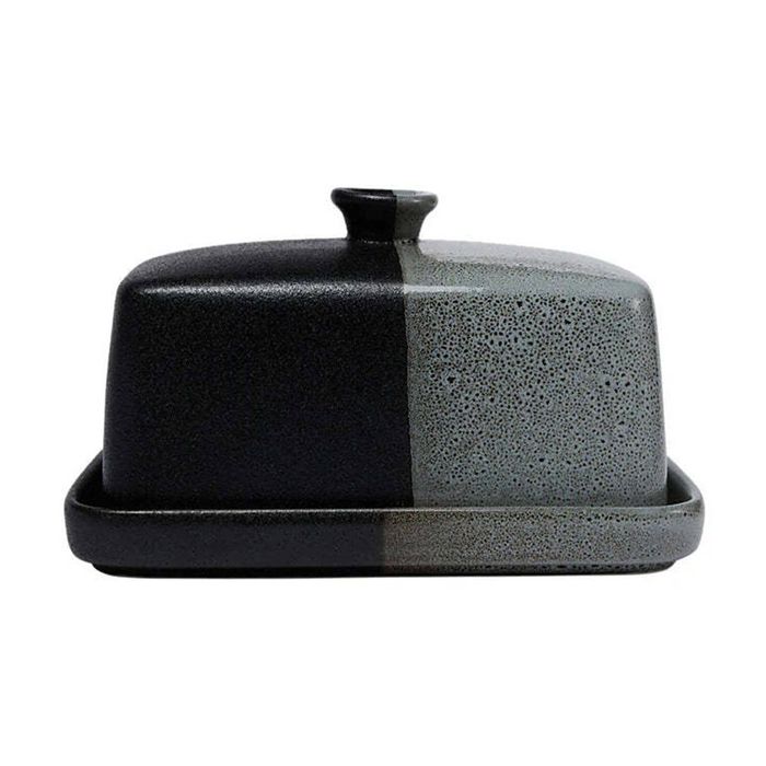 Maxwell & Williams Caviar Umi Butter Dish Black/Grey