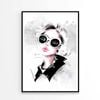 Black And White Lady with Fashion Store Print 100% Australian Made 60x90cm (Poster)