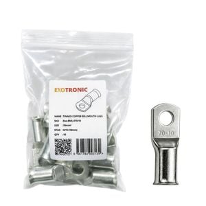 10 Pack of Exotronic 70mm² Copper Lug M10 | Bellmouth
