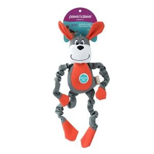 Paws & Claws Stretchy Leg Pup Plush Toy 40X15X8cm - Assorted