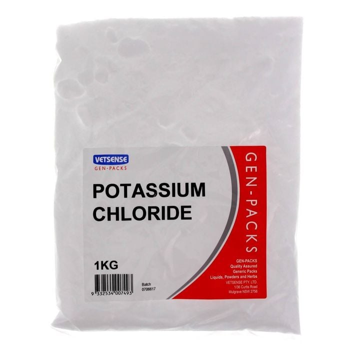 Gen Pack Potassium Chloride Horses Stress & Recovery Supplement 1kg