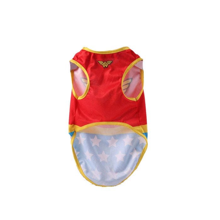 The Stubby Club Wonder Woman Dress Large Up Dog Jersey Shirt Clothing/Costume