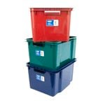 Malloy Stack and Nest Bin 32L Assorted Colour
