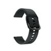 Silicone Sports Watch Band Strap - For Samsung Galaxy Watch Garmin Venu Huawei Universal 22mm (Black)
