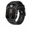 Smart Watch For Men & Women – Bluetooth Call, Ai Voice Assistant, Health & Fitness Track  Black Rubber
