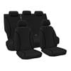 For Ford Ranger Px Dual Cab 2015-2022 Tradies Black Canvas Car Seat Covers
