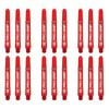 6x 3pc Target Pro Grip Shaft Dart Accessory Intermediate - Red