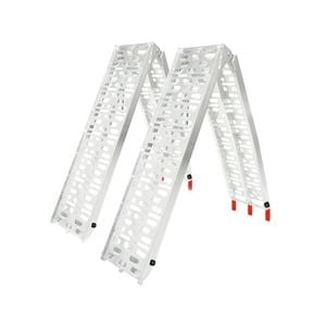 Kartrite 2 x Aluminium ATV Loading Ramp Foldable - Silver