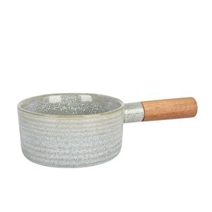 NF Living Handled Bowl 28x15.5x7 Ceramic Durable Stoneware Serveware Green