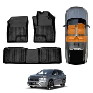 Front Rear Floor Mats for Mitsubishi Outlander ZM Series PHEV 2021-Onwards Mats Carpet Liner Set