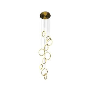 10 Light Ring Pendant - Delessi Bolla  - Gold