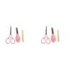 2x 3pc Cuddle Bug Baby Grooming Nail Care Set Asst Pink & Blue