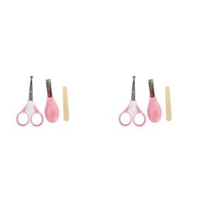 2x 3pc Cuddle Bug Baby Grooming Nail Care Set Asst Pink & Blue