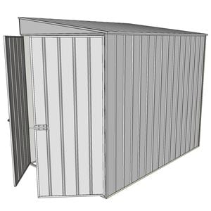 Build-a-Shed 1.5 x 2.3 x 2m Skillion Shed without Side Doors - Zinc