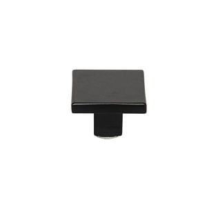 Taskmaster 30mm Matte Black Square Cabinet Knob - 1 Pack