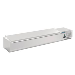 Polar G-Series Countertop Prep Fridge with Lid 8x 1/4GN with Hard Stainless Lid